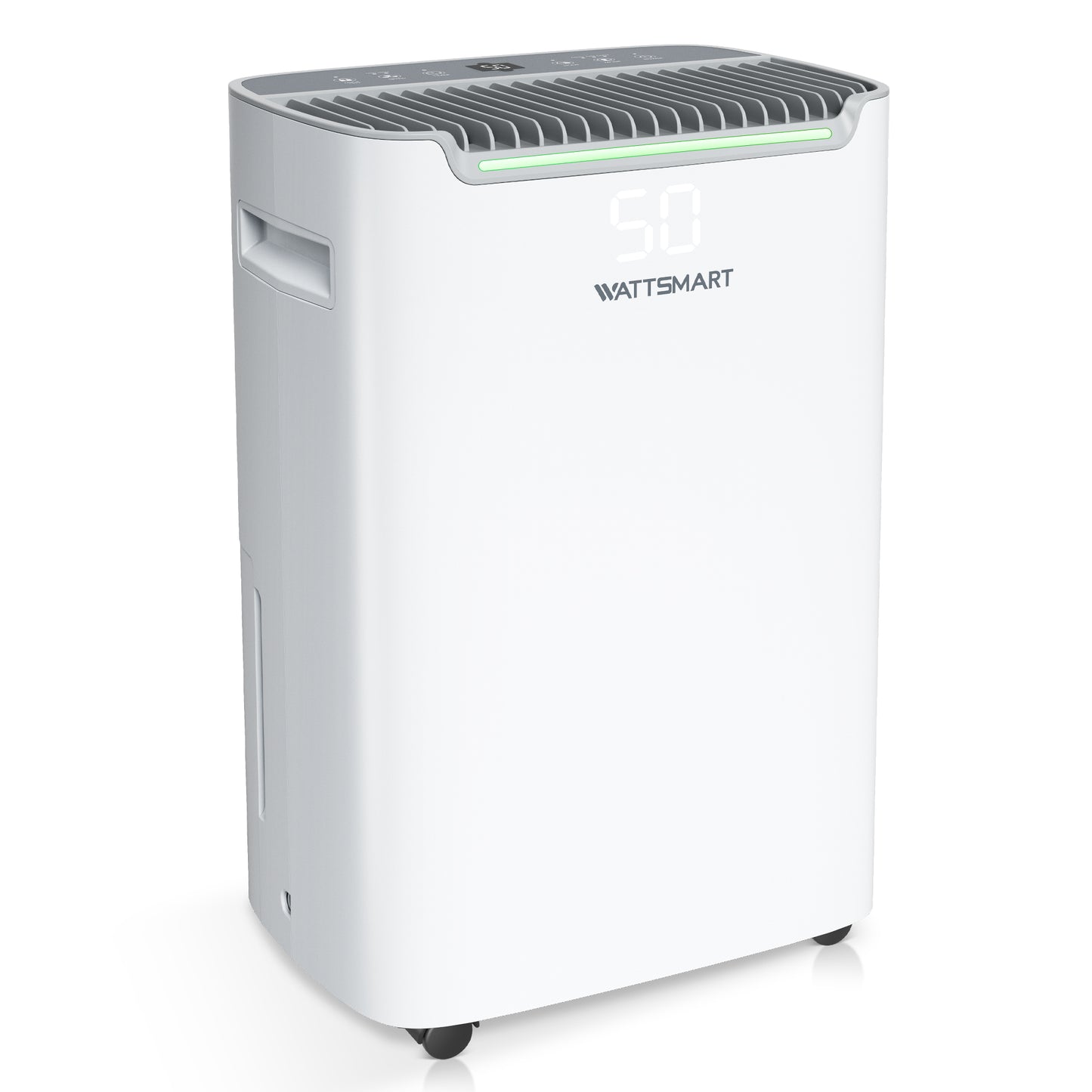 MF Studio 14.5 Pints Dehumidifier for Basement, Cover Up to 4500 Sq. Ft Home Space with Drain Hose, 0.58 Gal Water Tank, Overflow Protection, Auto Defrost & Drain, White