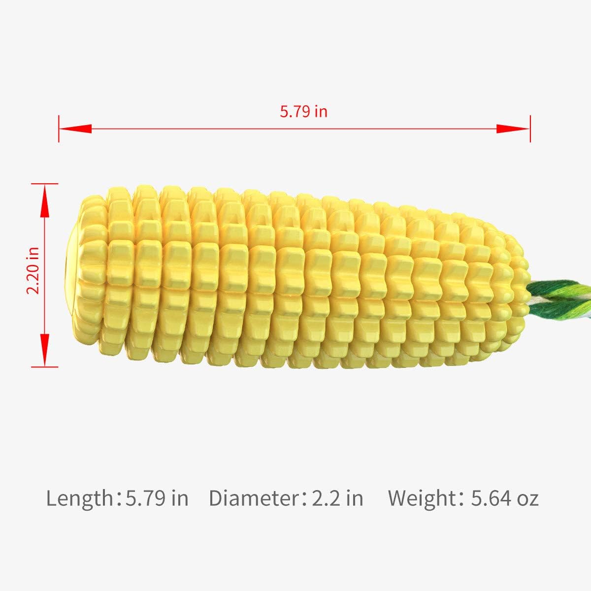 Grandtail Dog Chew Toys for Aggressive Chewers, Indestructible Tough Durable Squeaky Interactive Dog Toys, Puppy Teeth Chew Corn Stick Toy for Small Meduium Large Breed