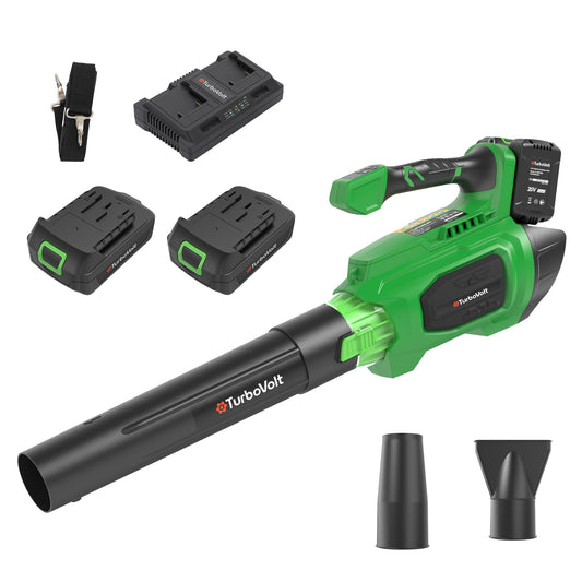 MF Studio 40V Cordless Leaf Blower, 620CFM 150MPH Electric Blower with Brushless Motor for Patio Cleaning & Lawn Care, Includes 2×5.0Ah Batteries and Charger