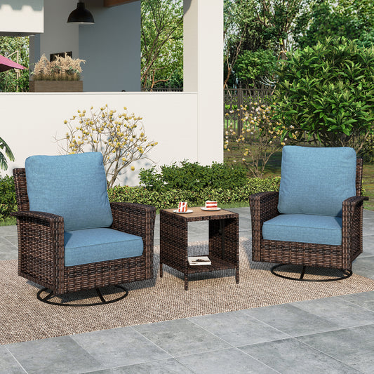 Summit-Living-3-Piece-Outdoor-Rocking-Swivel-Glider-Chairs- Set-with-Coffee-Table-Wicker-Patio-Club-Lounge-Chairs-With- Backrests-Cushions-Blue