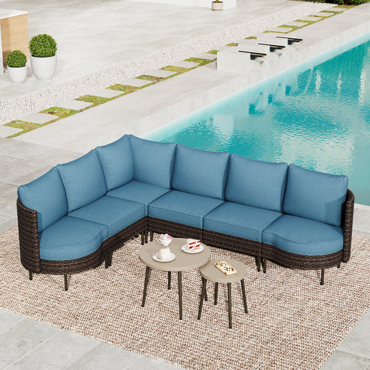 Summit-Living-6-Seat-Wicker-Patio-Furniture-Set-with-Cushions-and-Pillows-2-Stackable-Metal-Coffee-Tables-Outdoor-Sectional-Conversation-Set-Blue