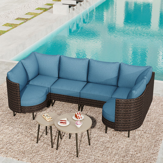 Summit-Living-6-Seat-Wicker-Patio-Furniture-Set-with-Cushions-and-Pillows-2-Stackable-Metal-Coffee-Tables-Outdoor-Sectional-Conversation-Set-Blue