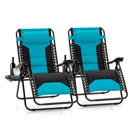 Summit-Living-2-Piece-Padded-Zero-Gravity-Chair-Outdoor-Patio-Recliner-with-Adjustable-Headrest-and-Cup-Holder-Emerald
